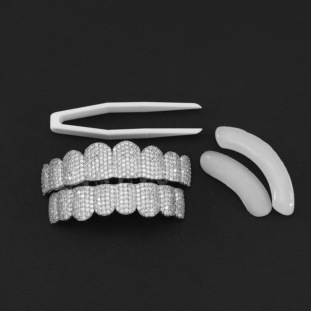 Teeth Whitening Moulds - Grillz Gigi Lapis Perak Full Iced