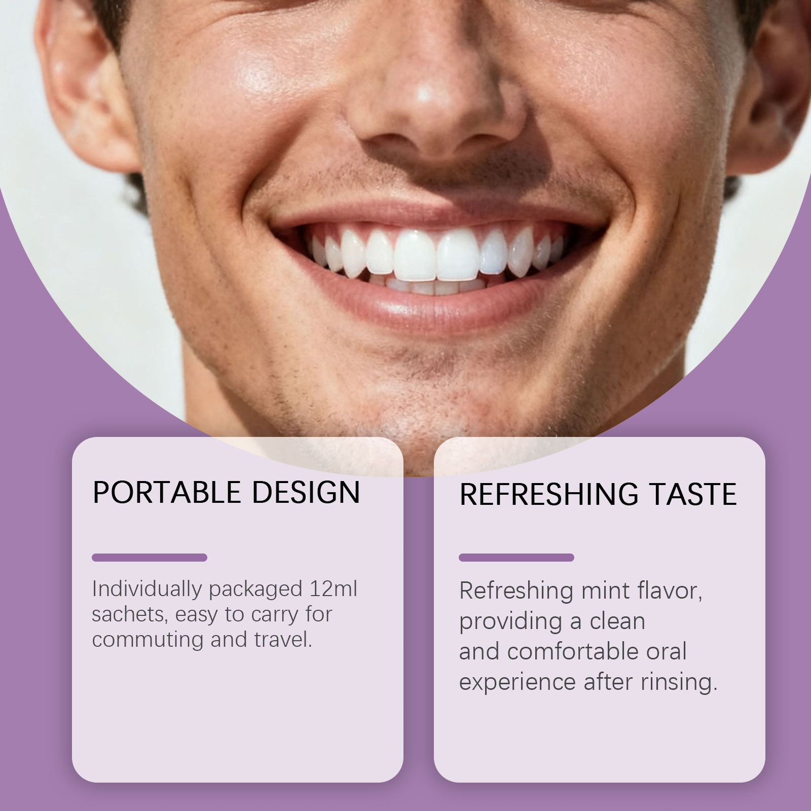Obat Kumur Ungu, Memutihkan Gi - Teeth Whitening Mouthwash ulasan dan harga