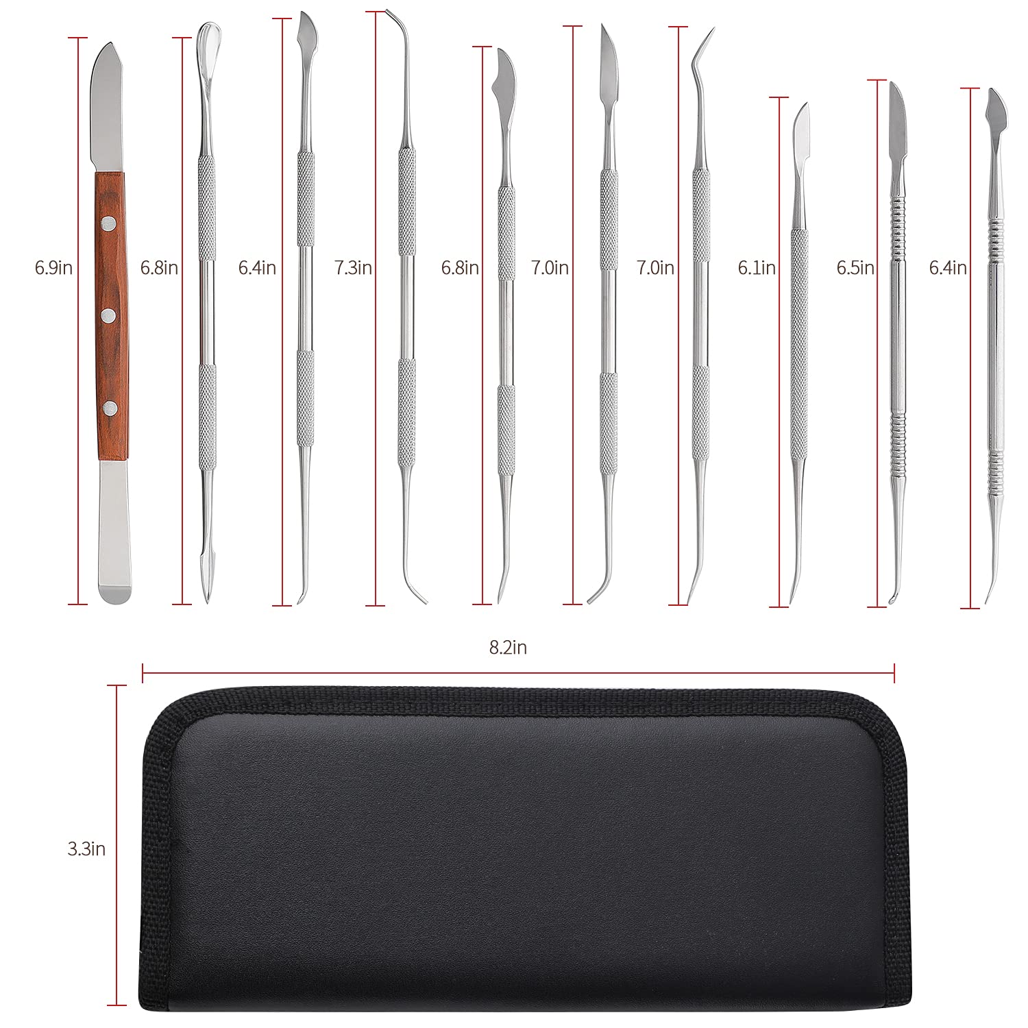 10 Buah Set Alat Ukir Lilin Gi - Teeth Whitening Kit ulasan dan harga
