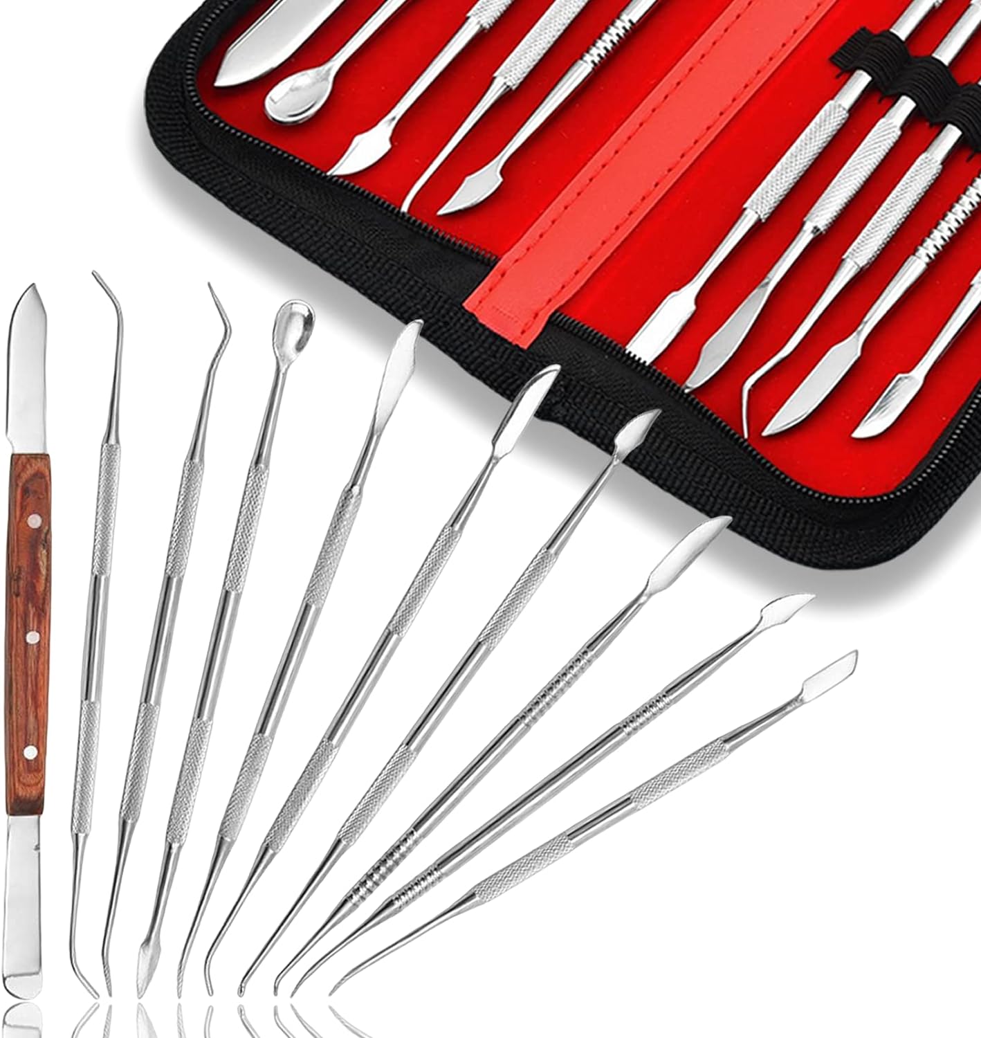 10 Buah Set Alat Ukir Lilin Gi - Teeth Whitening Kit ulasan dan harga